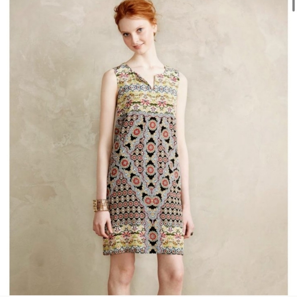 Kachel X Anthropologie Silk Shift Dress